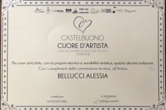 Attestato Castelbuono Cuore d'Artista