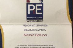 Attestato Premio Artista d'Europa 25