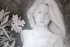 EVA disegno a matita su cartoncino 100 x 70