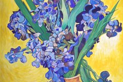 Copia degli IRIS Van Gogh, acrilico su tela