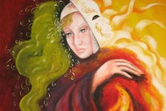 Ciò che non si vede, acrilico su tela, cm 80x60