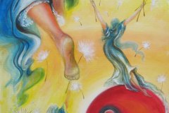 Rami, Soffioni, acrilico su tela, 50x70, 2011