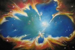 Rami, Nebulosa anomala - La mia Fiaba, acrilico su tela, 70x100, 2012