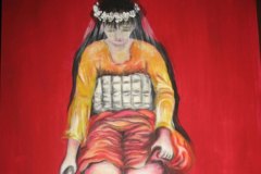 Rami, Untitled, acrilico su tela, 110x70, 2014