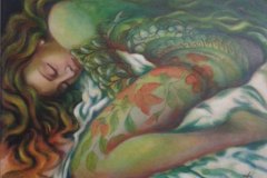 Senza titolo, acrilico su tela 40x50, 2018