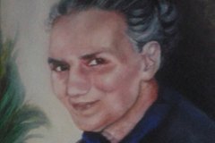 Ritratto di donna, acrilico su tela 20x30, 2019