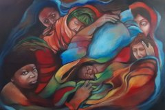 Mediterraneo, acrilici su tela, 70x90, 2022