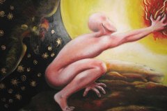 Prometeo, Olio su tela, cm 70x100