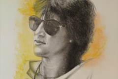 Ivana, grafite, pastelli morbidi su carta, 2026