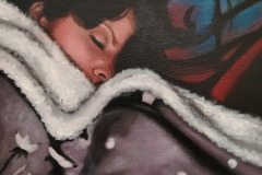 Ritratto di giovane donna, 40x40cm, 2026