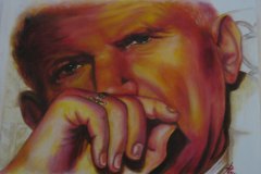 Rami, Giovanni Paolo II, acrilico su tela,30x40, 2012