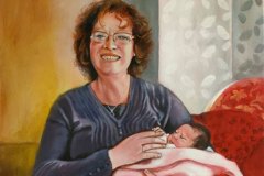 Liz, acrilici su tela, 30x40, 2022