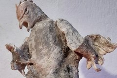 Cenere 10, scultura in cenere di ulivo, 2020