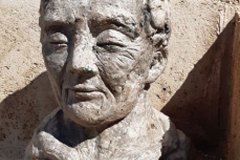 Cenere 13, scultura in cenere di ulivo, 2020