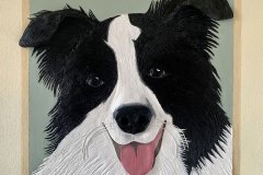Walter, 2022, Tecnica mista su tela, cm 60x60