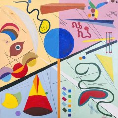 La divisione, Acrilico su tela, cm 80x80, Settembre 2019