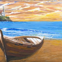 La quiete, Acrilico su tela, cm 50x70, Agosto 2019